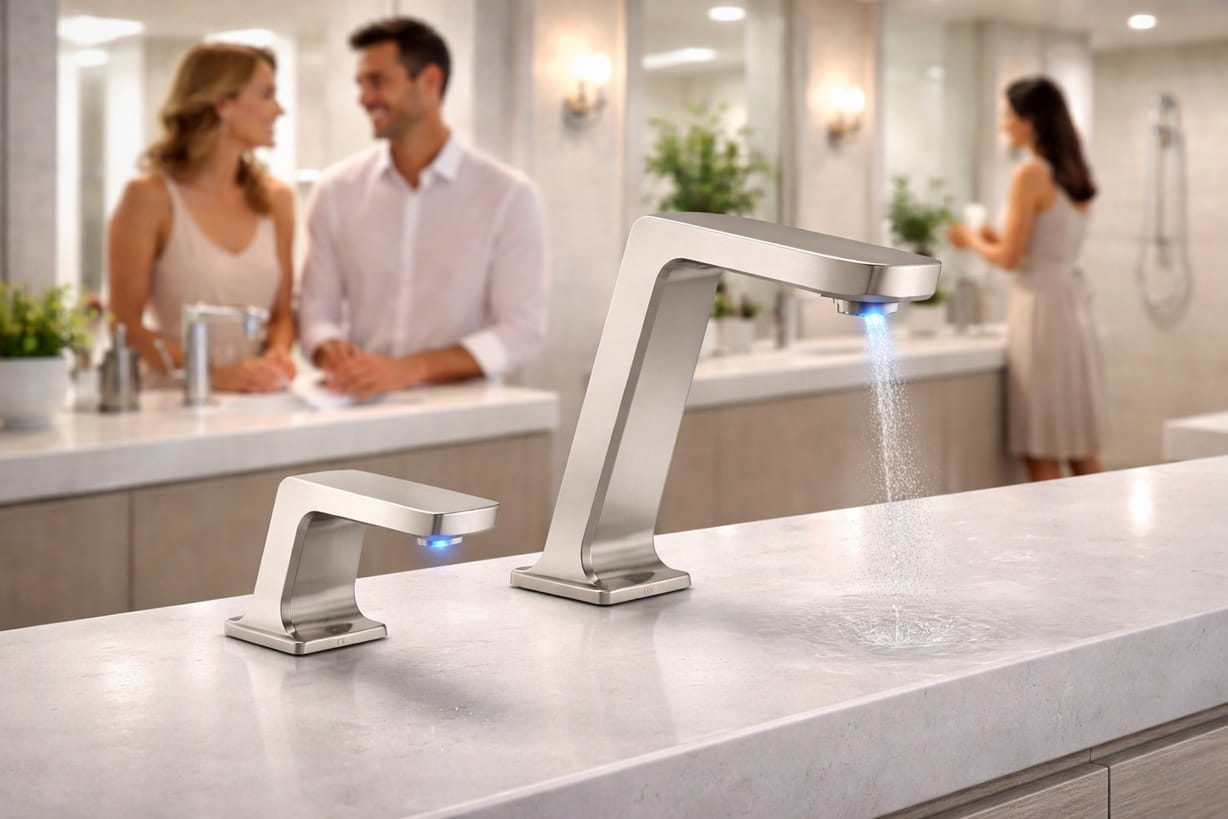 LED faucet dispenser